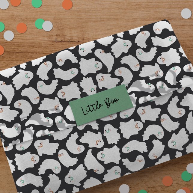 Papier Mousseline Fantômes Bébés Avec Pacificateurs Baby shower neut (Créateur téléchargé)