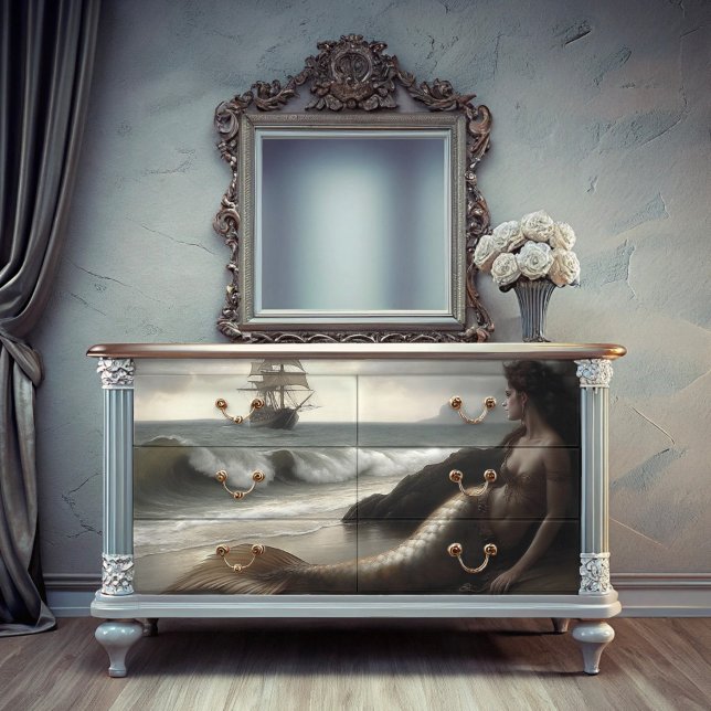 Papier Mousseline Farewell Voyage Mermaid Découpage (Farewell Voyage Mermaid Decoupage Tissue Paper)