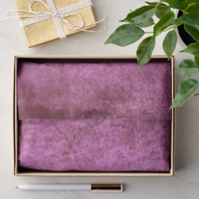 Papier Mousseline Faux éclat de velours rose (Cadeau)
