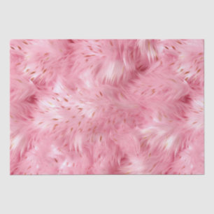 Papier Mousseline Faux Faux Rose