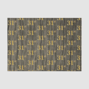 Papier Mousseline Faux Wood, Faux Gold 31e (Trente et unième)