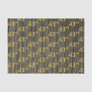 Papier Mousseline Faux Wood, Faux Gold 43e (Quarante-Troisième)