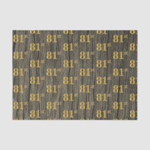 Papier Mousseline Faux Wood, Faux Gold 81e (Quatre-vingt-unième)