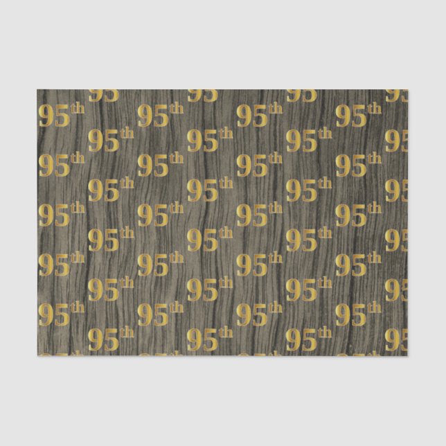 Papier Mousseline Faux Wood, Faux Gold 95e (Quatre-vingt-quinze) (Recto)