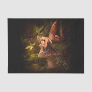 Papier Mousseline fée des champignons