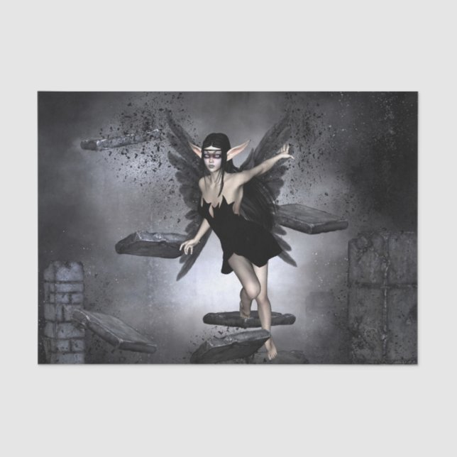 Papier Mousseline Fée foncée (Recto)