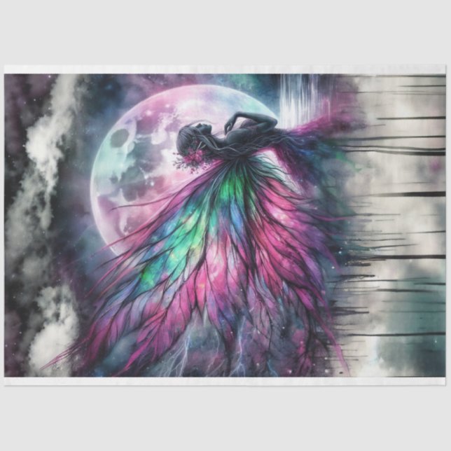 Papier Mousseline Fée nocturne (Recto)