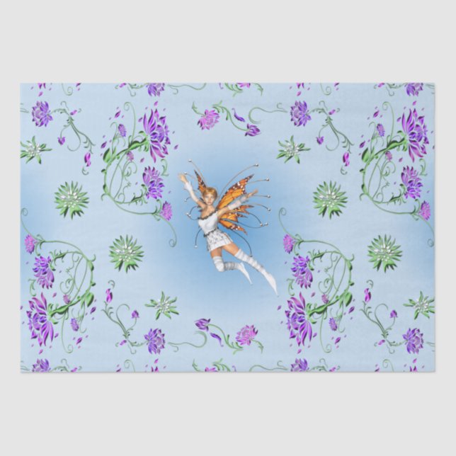 Papier Mousseline Féerie papillon (Recto)