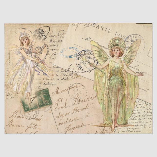 Papier Mousseline Fées contre l'écriture manuscrite (Recto)
