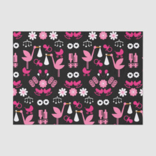 Papier Mousseline Félicitations Stalk Delivery Twin Girls