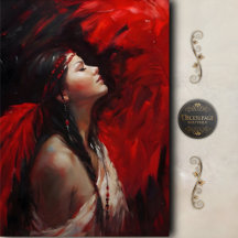 Femme amérindienne Red Feather découpage