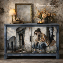 Femme bohème urbaine Tons neutres decoupage
