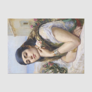 Papier Mousseline Femme d'Alger, Arthur Bridgman