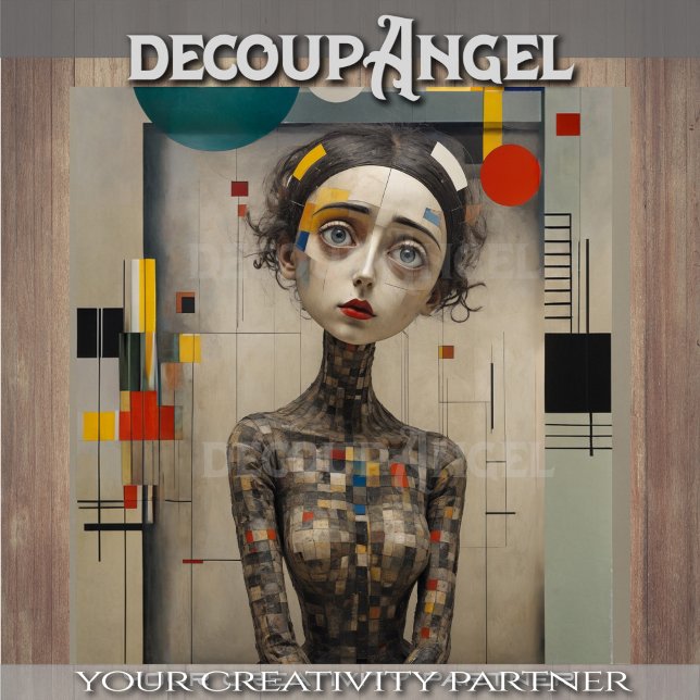 Papier Mousseline Femme dans l'art moderne - découpage - (Créateur téléchargé)