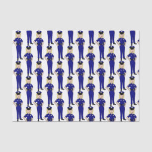 Papier Mousseline Femme policière