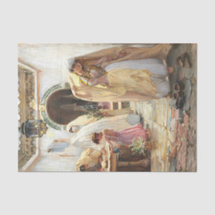 Papier Mousseline Femmes à la fontaine par Arthur Bridgman