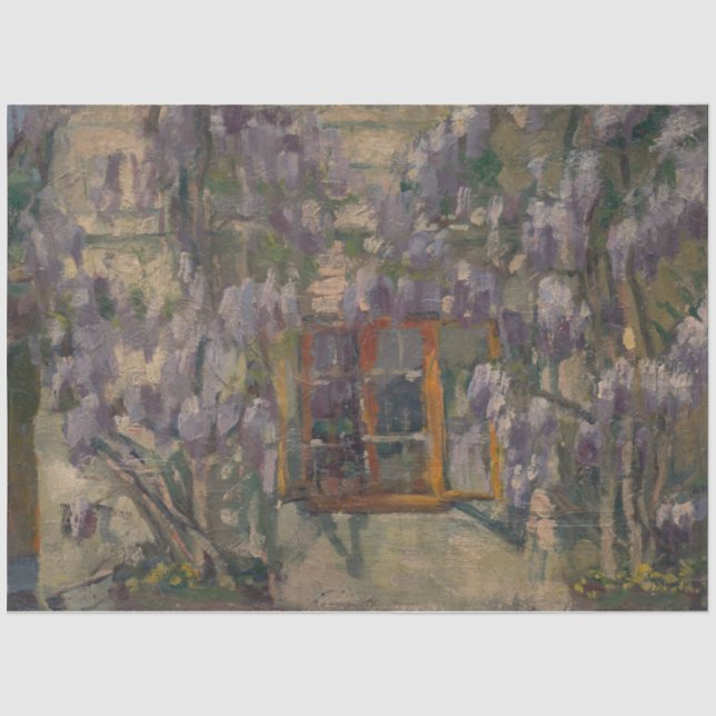 Papier Mousseline Fenêtre Fleur Wisteria (Recto)