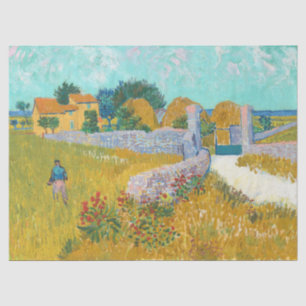 Papier Mousseline Ferme en Provence - Vincent van Gogh