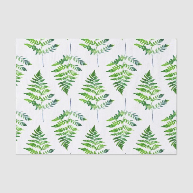 Papier Mousseline Fern Motif Feuille (Recto)