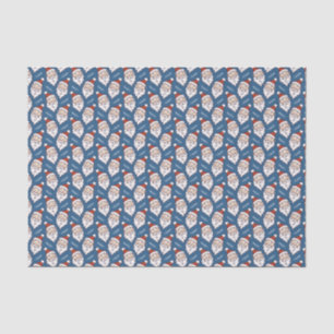 Papier Mousseline Festif Noël Rouge Blanc et Bleu
