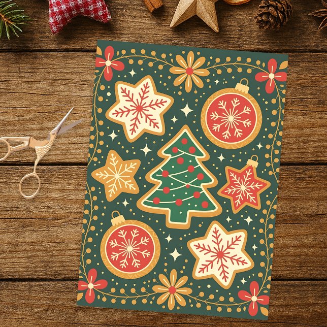 Papier Mousseline Festif pain d'épices Noël Cookie Holiday (Créateur téléchargé)