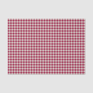 Papier Mousseline Festin canneberge rouge En vichy Plaid Rustic Holi