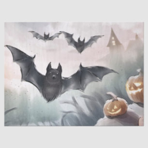 Papier Mousseline Festin Halloween Cadeau Envelopper l'aquarelle