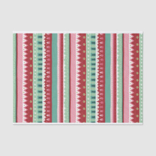 Papier Mousseline Festivale Stripes Noël aux elfes