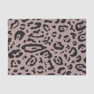 Papier Mousseline Fête Animaux Léopard Guépard Rose Mauve Poudré