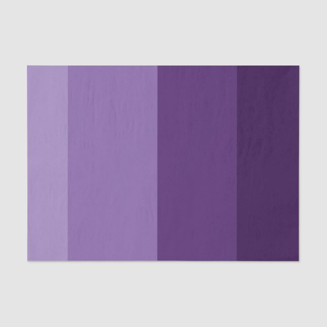 Papier Mousseline Fête aux rayures de teintes de violet foncé et cla (Recto)