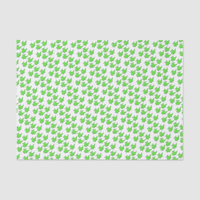 Papier Mousseline Fête d'anniversaire de l'hélicoptère blanc et vert (Recto)