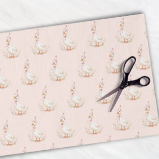 Papier Mousseline Fête d'anniversaire élégante rose pour filles Sill