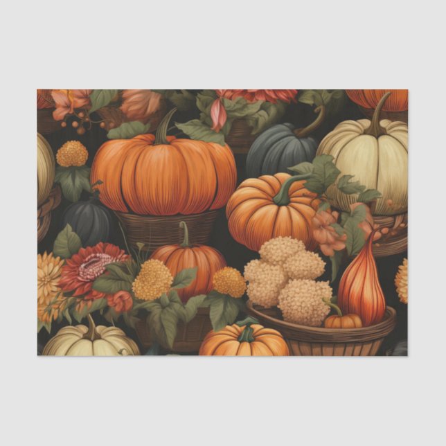 Papier Mousseline Fête d'automne (Recto)