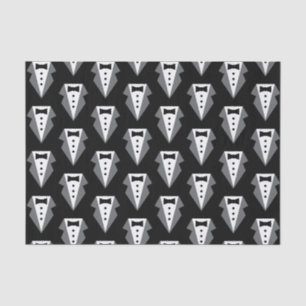 Papier Mousseline Fête des pères de Cravate noire Tuxedo