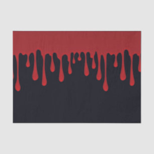 Papier Mousseline Fête d'Halloween aux Gouttes de Sang Rouge qui Dég