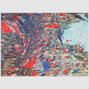 Papier Mousseline Fête Nationale à Paris, Claude Monet