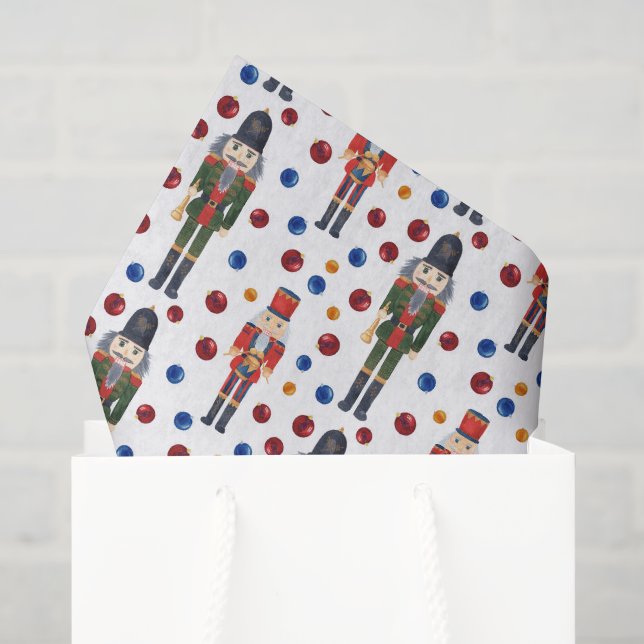 Papier Mousseline fête Noël Noisette de Noël carrelé (Sac cadeau)