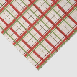 Papier Mousseline Fête Rouge et Vert