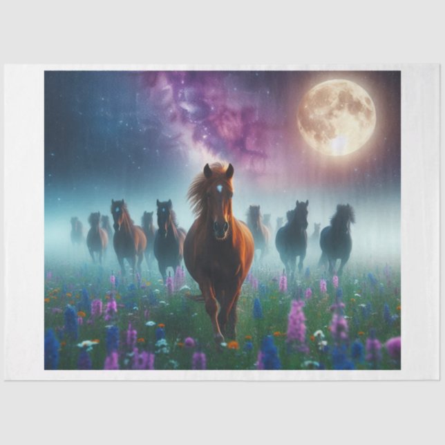 Papier Mousseline Feu de lune sauvage (Recto)