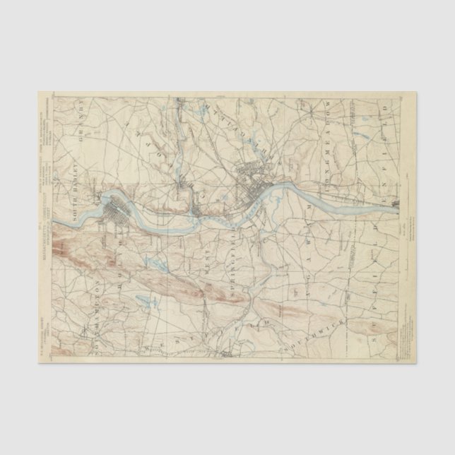 Papier Mousseline Feuille de 4 Springfield (Recto)