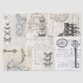 Papier Mousseline Feuille de Decoupage de collage d'éphémères