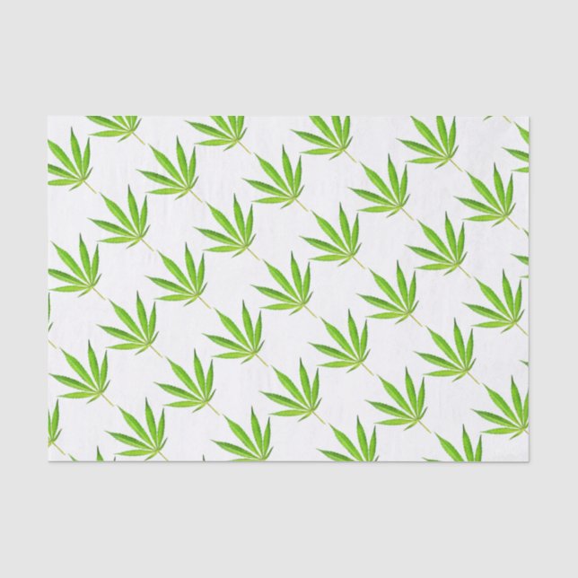 Papier Mousseline FEUILLE De MAUVAISE HERBE (Recto)