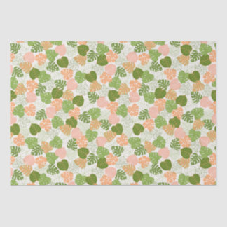 Papier Mousseline Feuille de monstère tropicale