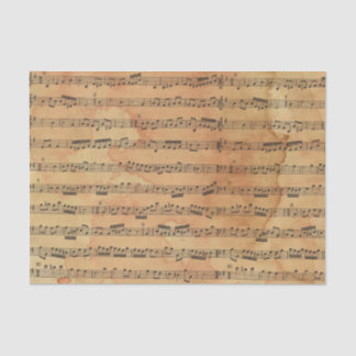 Papier Mousseline Feuille de notes musicales