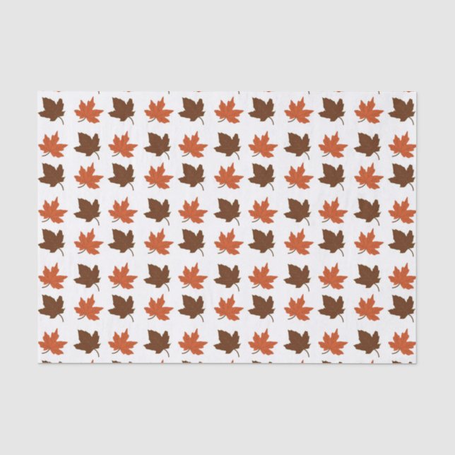 Papier Mousseline Feuille d'érable de chute (Recto)