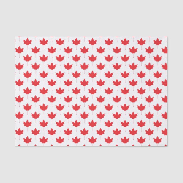 Papier Mousseline Feuille d'érable rouge (Recto)