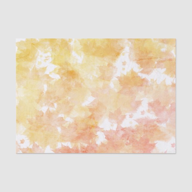 Papier Mousseline Feuilles d'automne (Recto)