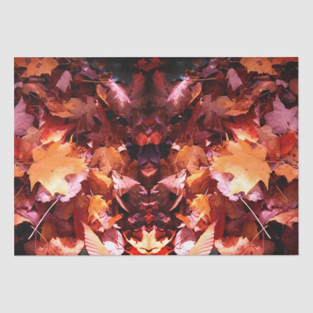 Papier Mousseline Feuilles d'automne du plancher forestier Papier de (Recto)