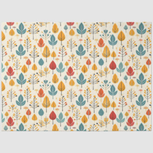 Papier Mousseline Feuilles d'automne rétro Feuilles d'automne Motif