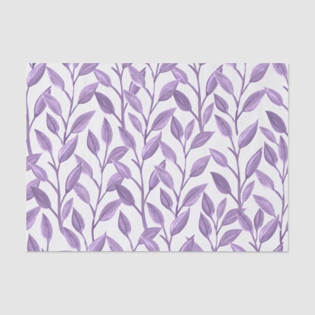 Papier Mousseline Feuilles de lavande (Recto)